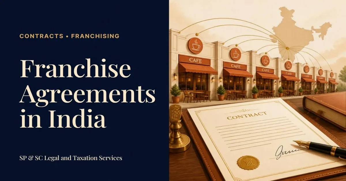 Cover: Franchise agreements in India, identical cafe outlets and a signed contract