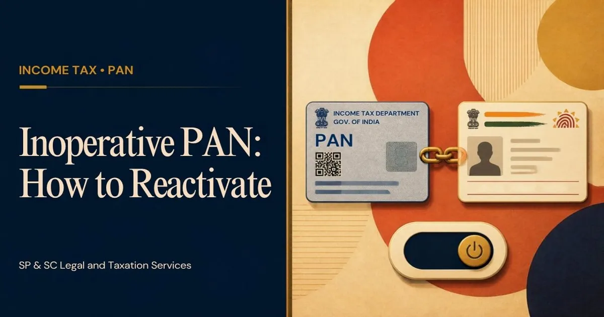 Cover for "Inoperative PAN": illustration of a PAN card chained to an ID card with a power switch